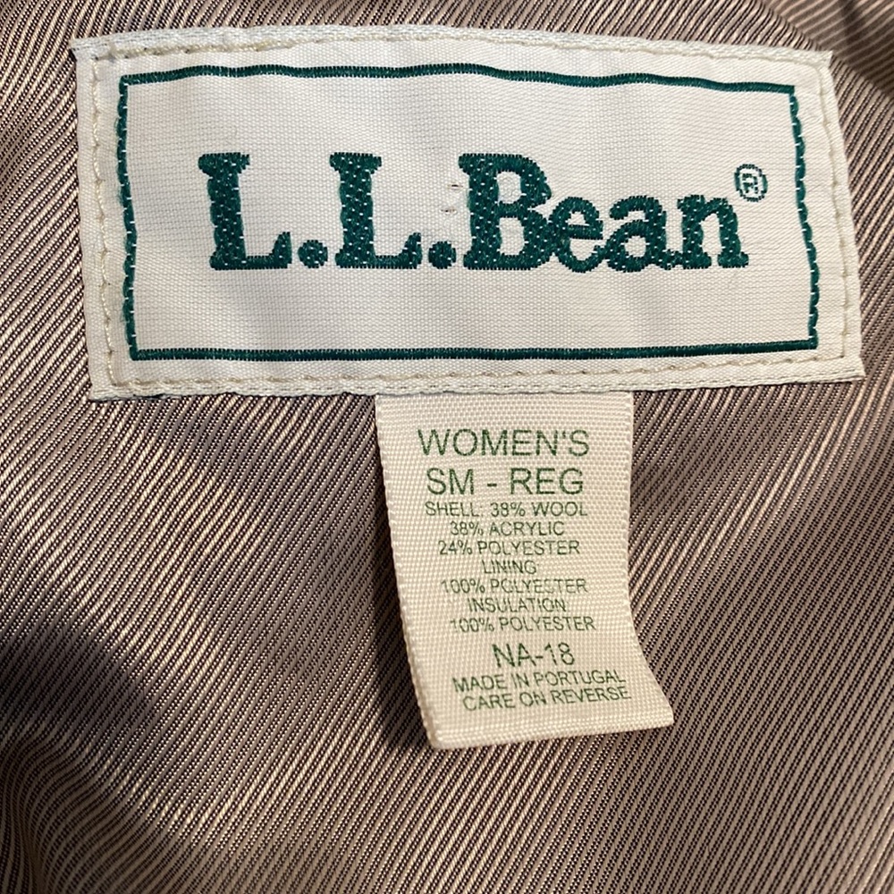 Vintage LL Bean Wool Swing Coat with Hood - Picture 12 of 16